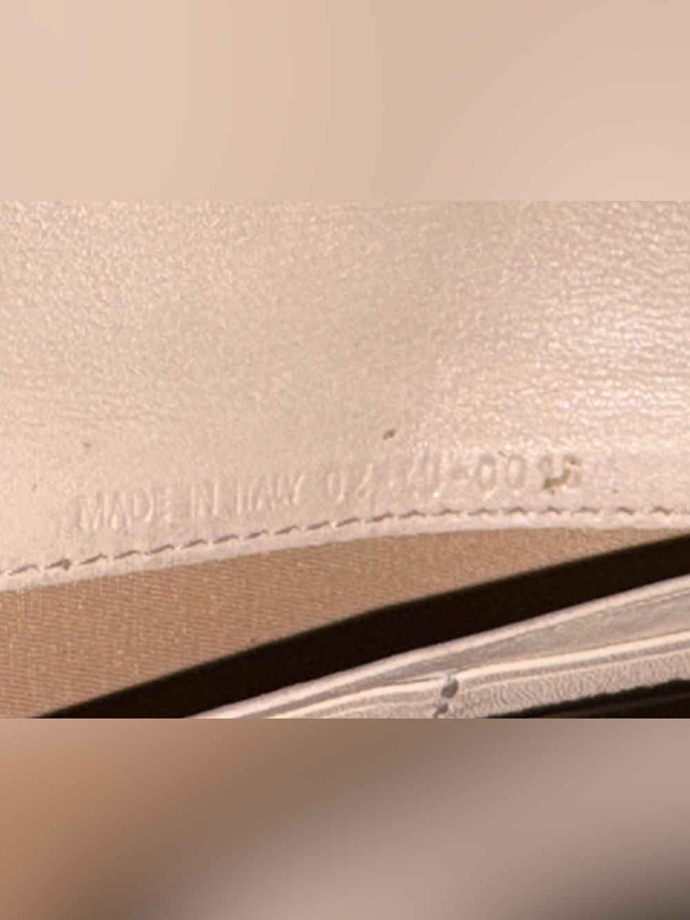 Dior Beige Monogram Clutch with Bow and 'D' Charm - Picture 11 of 12